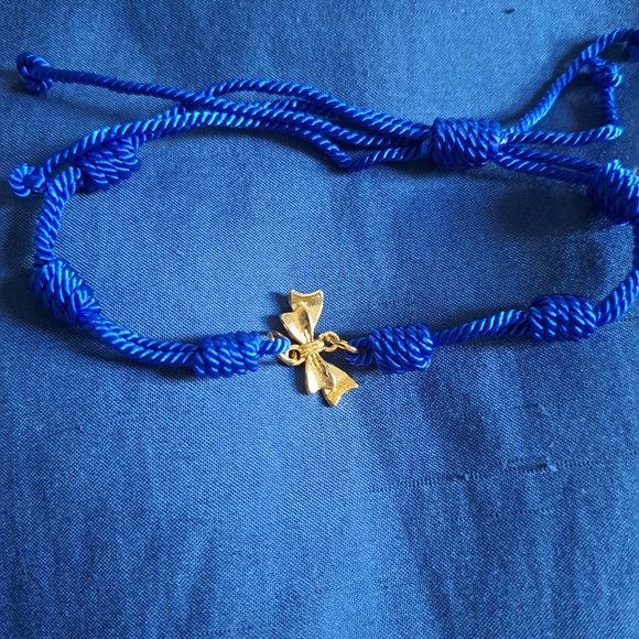 Blue ribbon bracelet - Picture 4 of 10